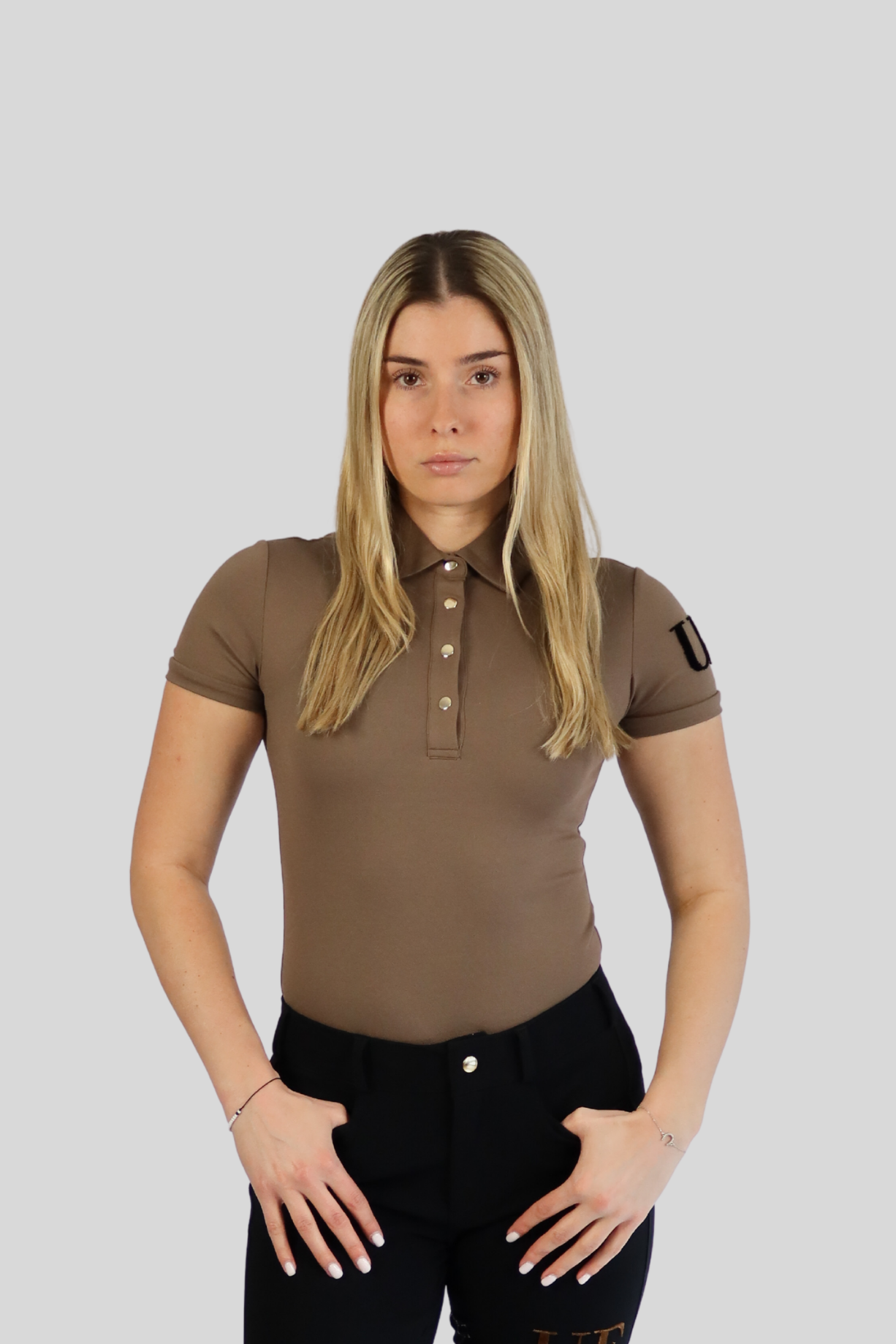 Polo brodé distinctif pour femmes